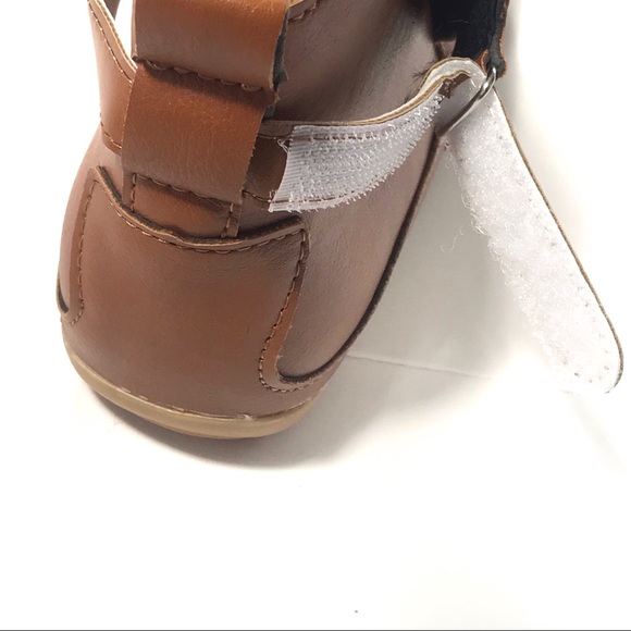 New Camel Tan Velcro Ankle Booties - Picture 5 of 8